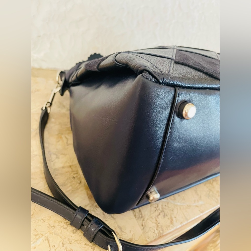 Coach Morgan Patchwork Elegant Navy Multicolor Le… - image 8